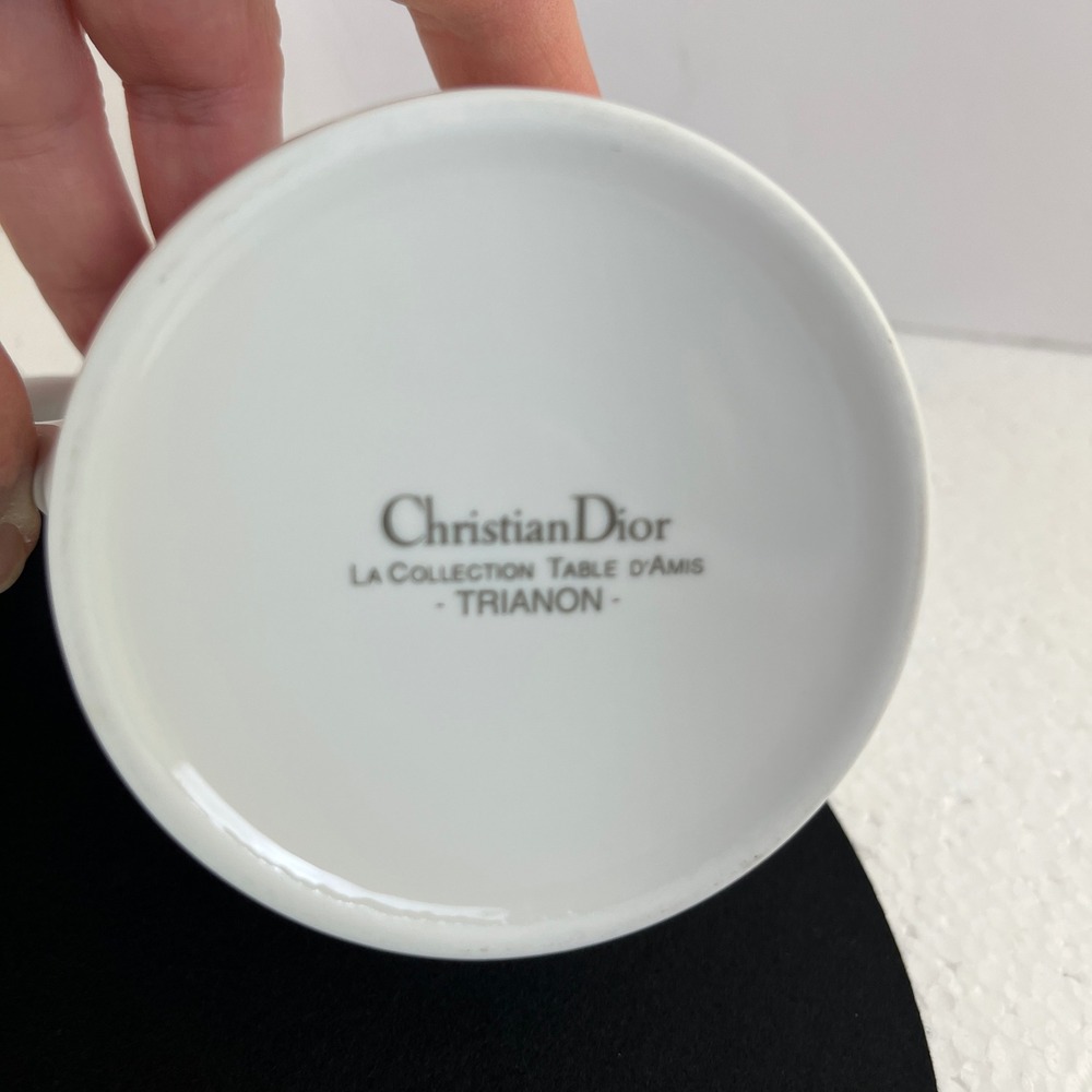 Vtg‎ Christian Dior Trianon Creamer & Sugar Bowl Set La Collection Gold Trim - Picture 5 of 11